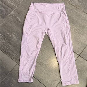 Grace & Lace Light Purple Capri Crossover Leggings